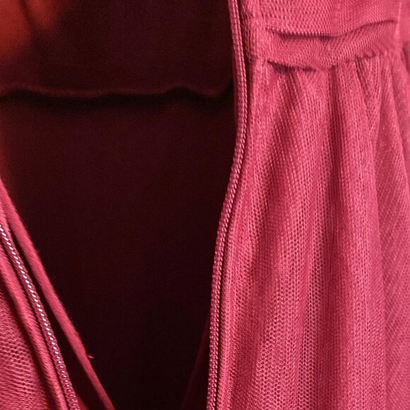 CITY STUDIOS Juniors' Emma Pleated-Bodice Notched-Neck Gown - Picture 5 of 10